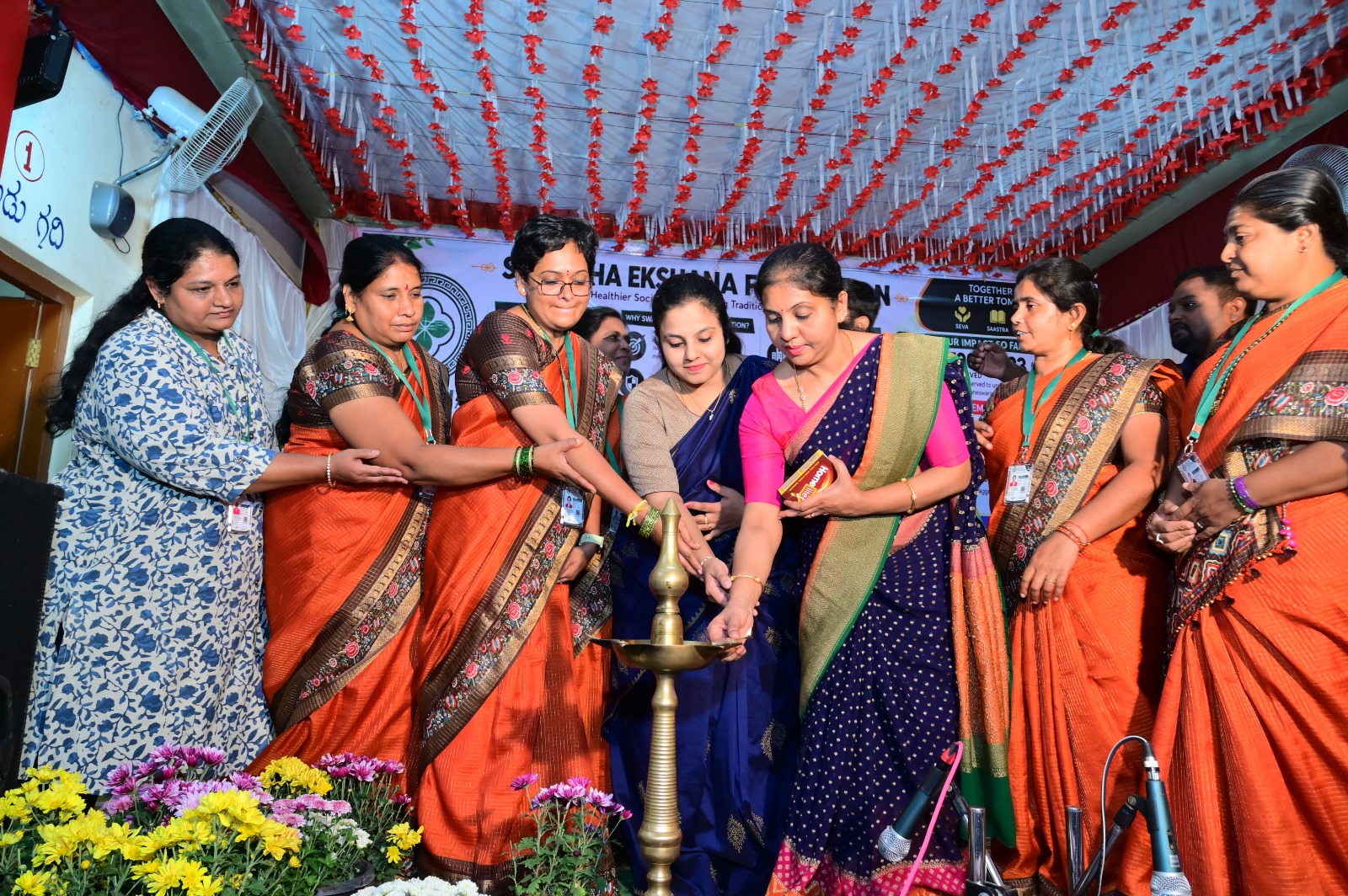 Shri Gowri/Ganesha Festival Grocery and Saree Distribution to Vulnurable Women