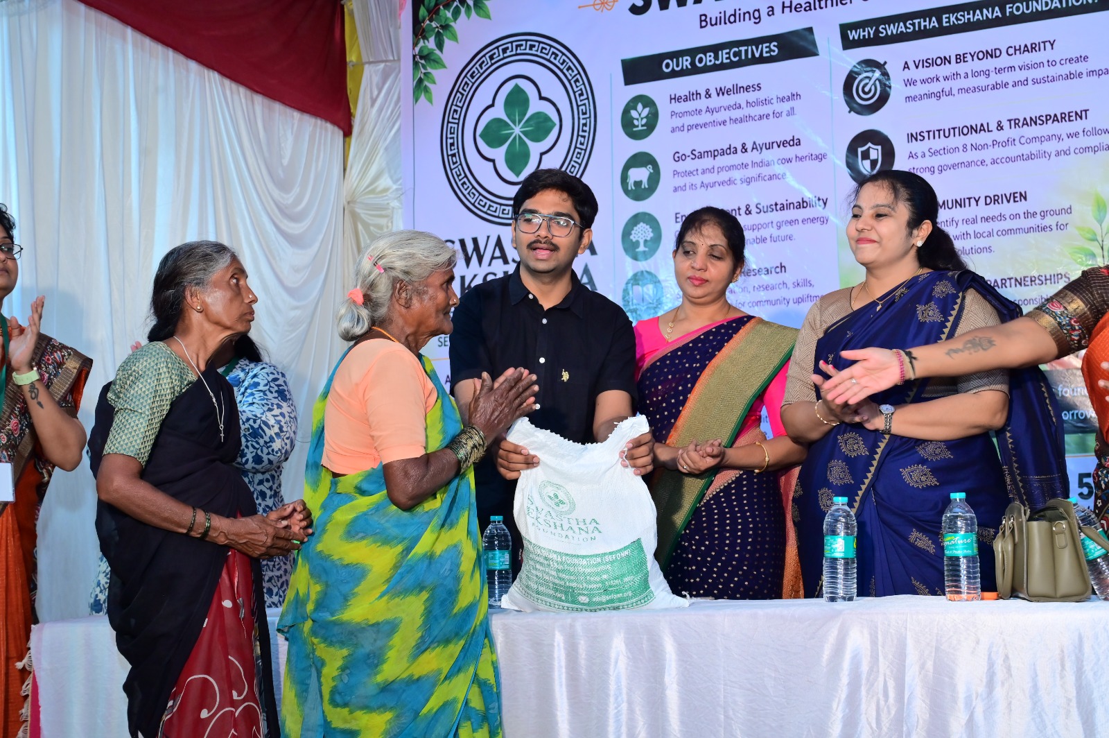 Shri Gowri/Ganesha Festival Grocery and Saree Distribution to Vulnurable Women