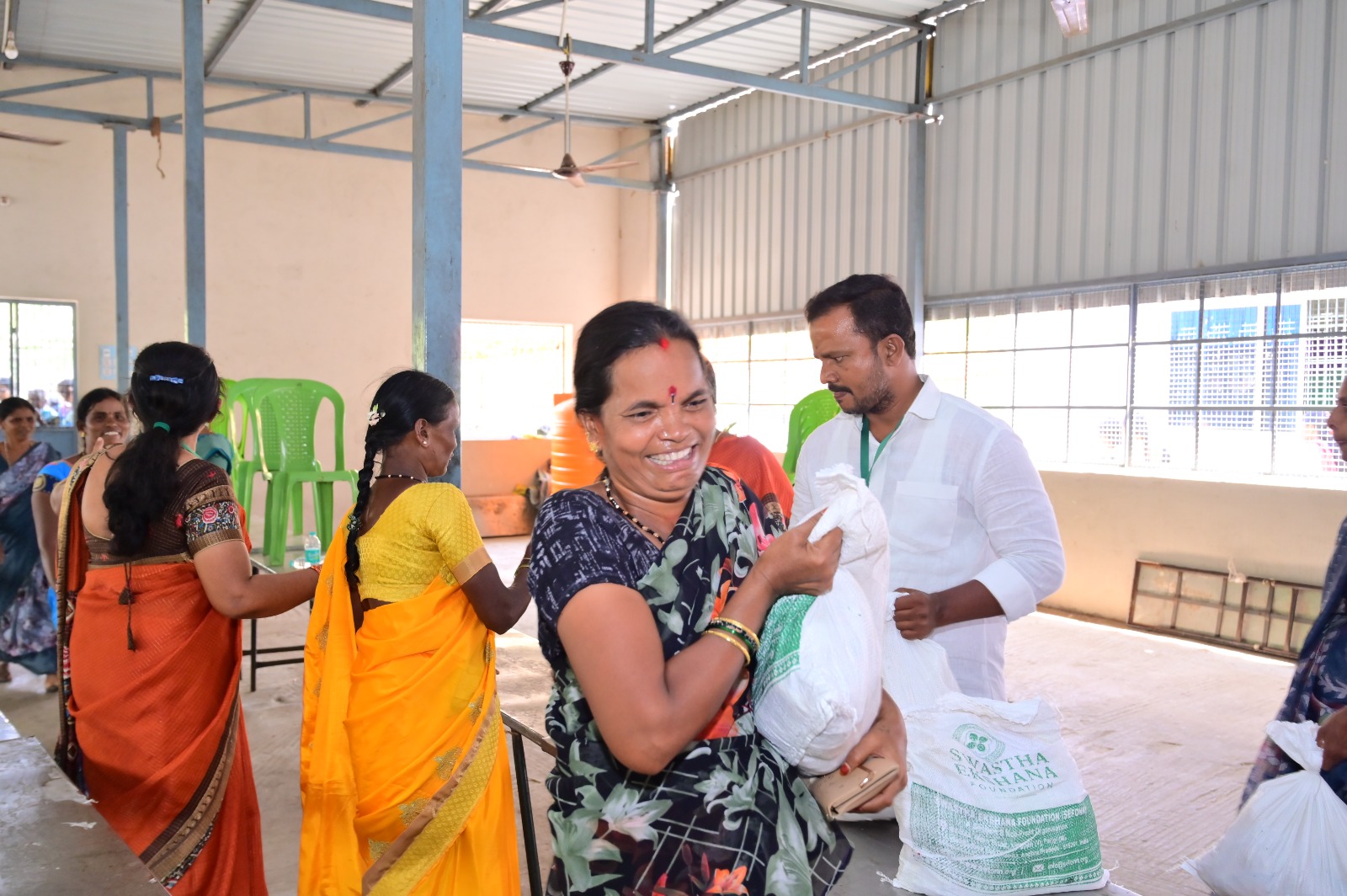 Shri Gowri/Ganesha Festival Grocery and Saree Distribution to Vulnurable Women