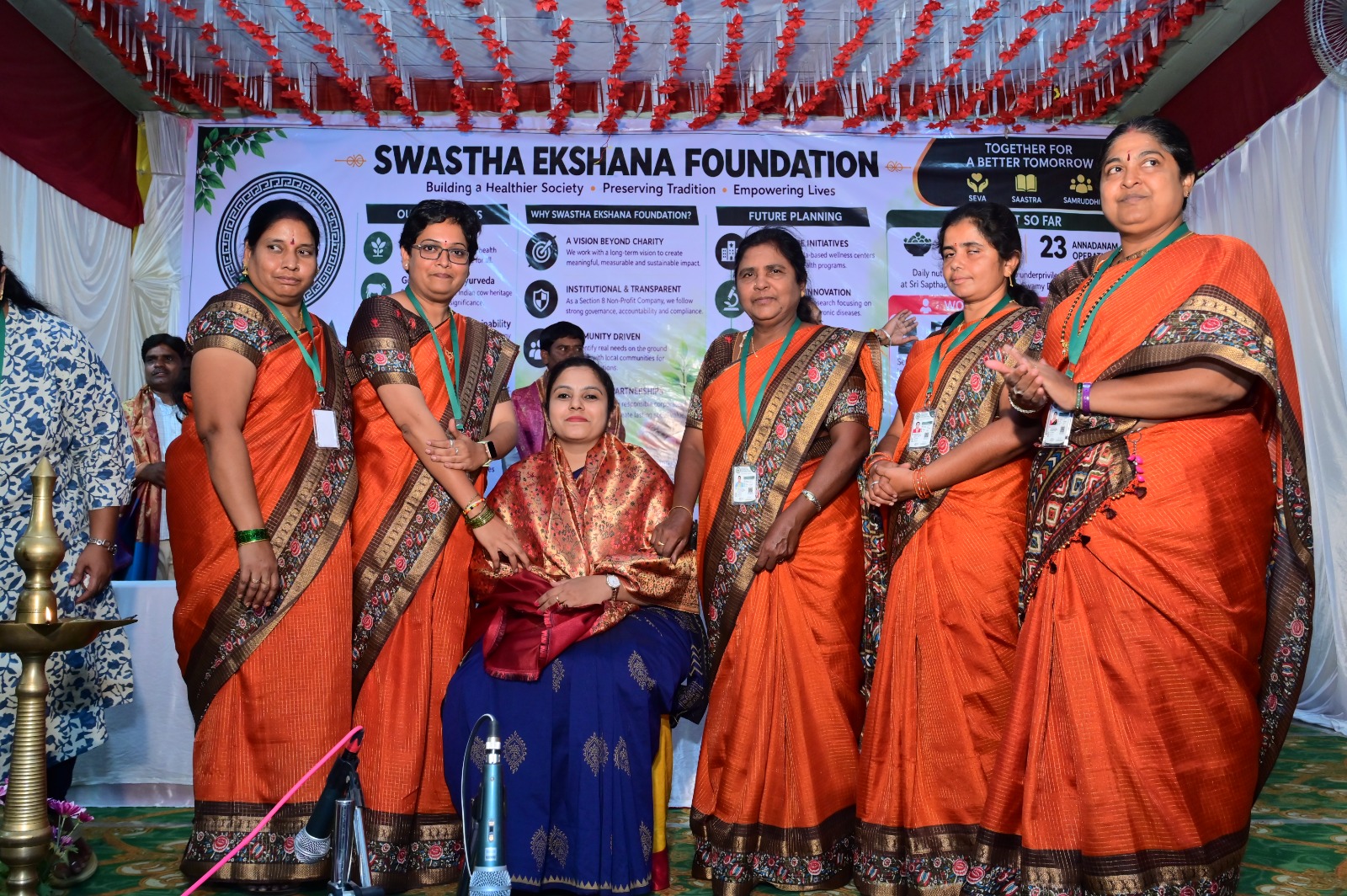 Shri Gowri/Ganesha Festival Grocery and Saree Distribution to Vulnurable Women