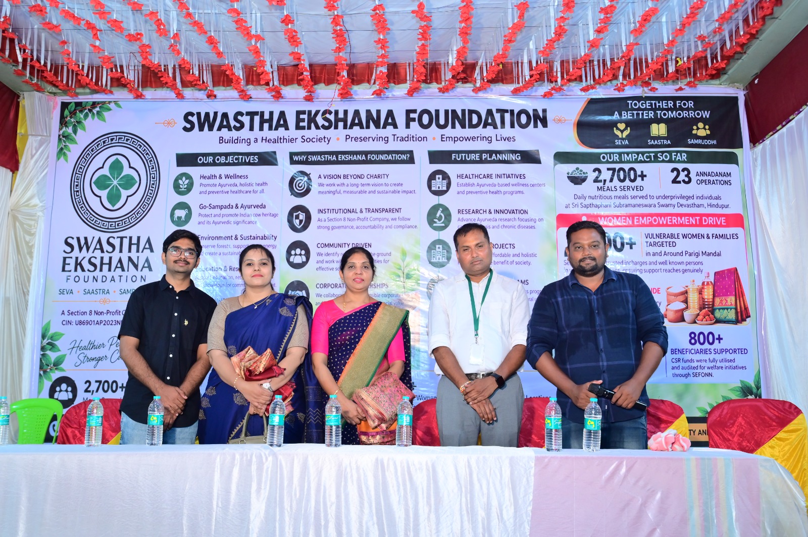 Shri Gowri/Ganesha Festival Grocery and Saree Distribution to Vulnurable Women