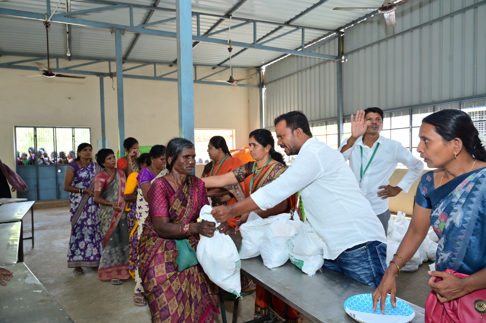 Shri Gowri/Ganesha Festival Grocery and Saree Distribution to Vulnurable Women