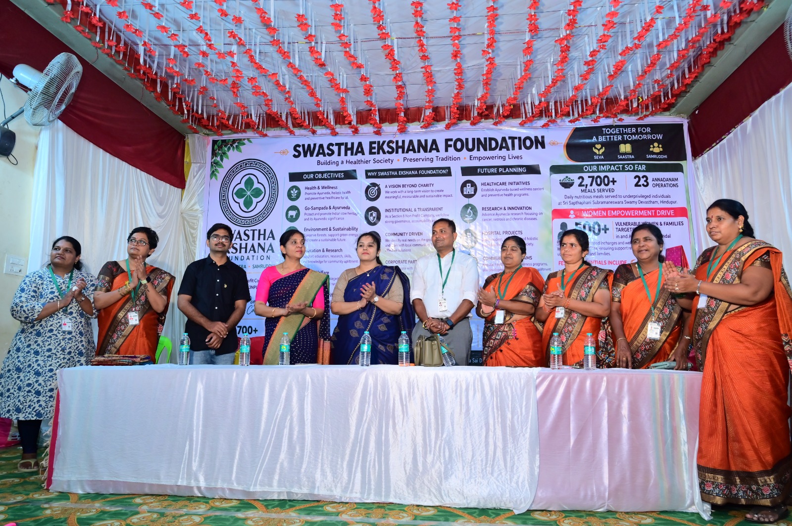 Shri Gowri/Ganesha Festival Grocery and Saree Distribution to Vulnurable Women